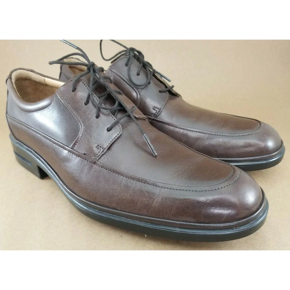 ROCKPORT Men's Size 8.5 M Signature Series Brown Leather Oxfords